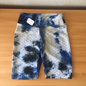 Tie dye booty scrunch biker shorts
